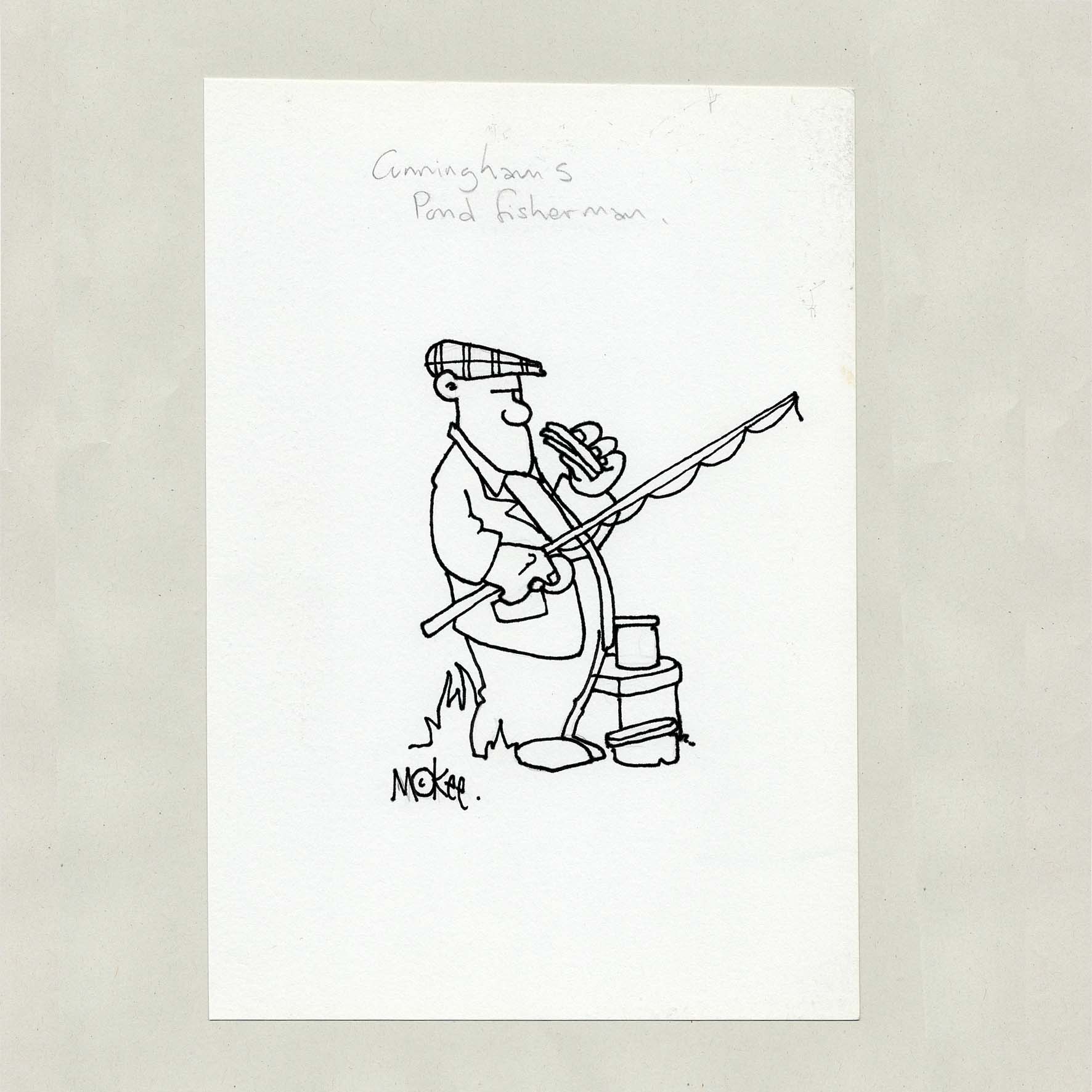 Pond Fisherman - Original Sketch